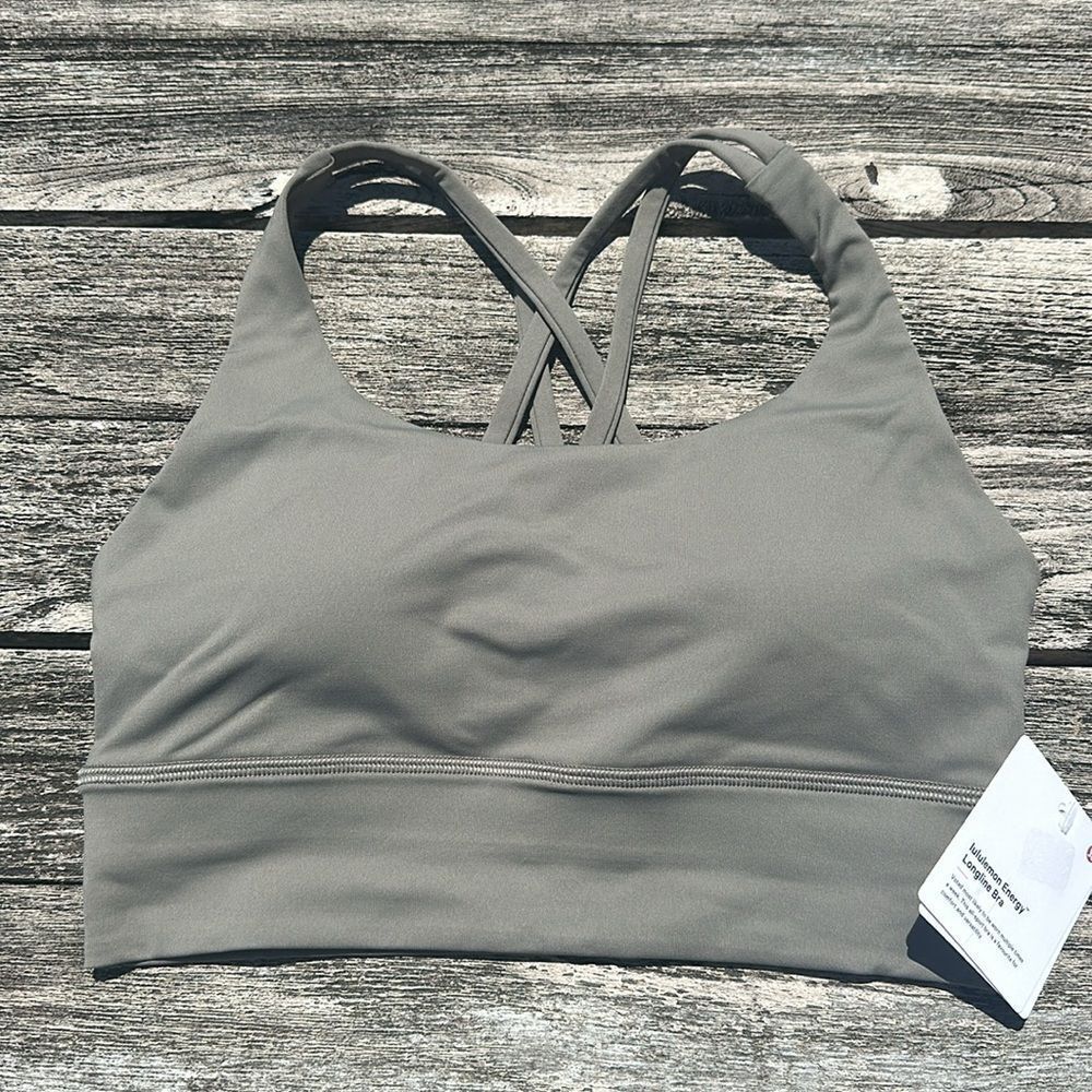 Lululemon Energy High-Neck Longline Tough Bra B–D Cups Rover size 6 NWT - Picture 2 of 8